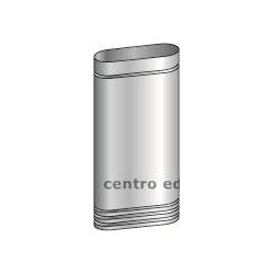 CANNA FUMARIA d. 250 ACCIAIO INOX AISI 316 OVALE