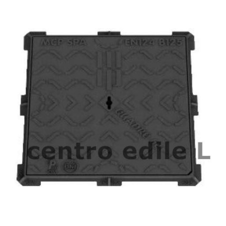 CHIUSINO IN GHISA CLASSE B 125 QUADRATO