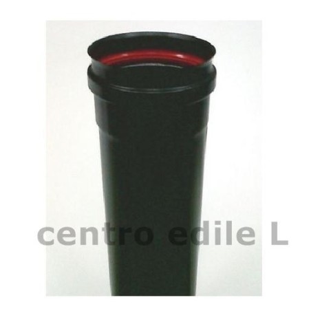 CANNA FUMARIA ACCIAIO INOX d. 80 mm nero