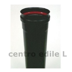 CANNA FUMARIA TELESCOPICO ACCIAIO INOX mm 100 nero