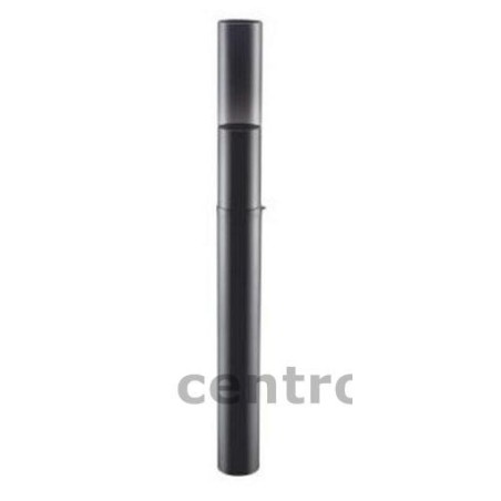 CANNA FUMARIA TELESCOPICO ACCIAIO INOX mm 100 nero