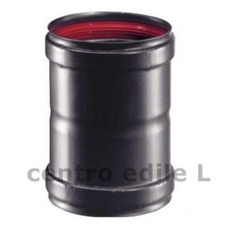MANICOTTO CANNA FUMARIA INOX d. mm 80 nero