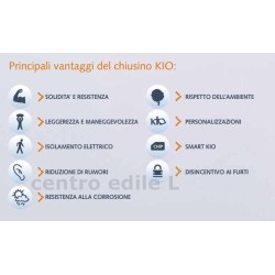 CHIUSINO STRADALE KIO TONDO cm 80 non piu ghisa !!