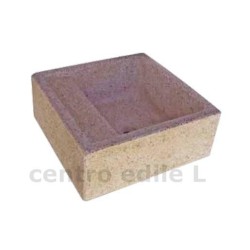 PILOZZO IN GRANIGLIA LEVIGATA 45x45 con muretti