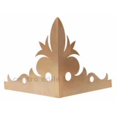 ANGOLO RAME DECORATO per doccia gronda