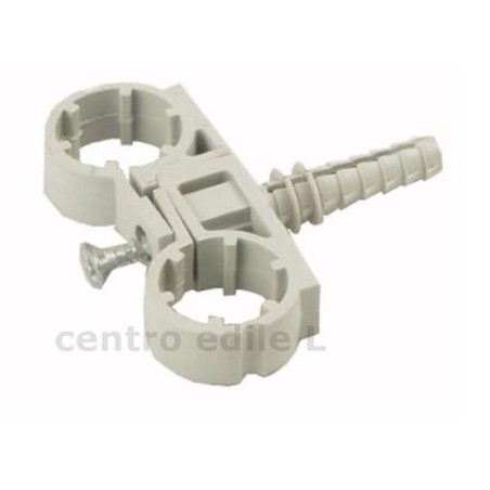 FERMATUBO DOPPIO COLLARE IN NYLON