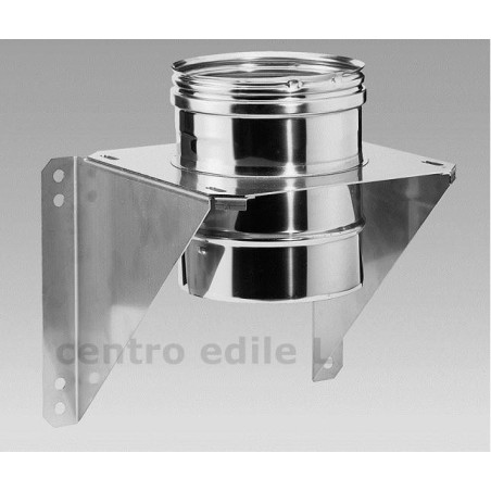 CANNA FUMARIA ACCIAIO INOX supporto murale monoparete