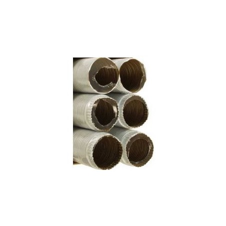 Flexibler Edelstahl-Schlauch Für Wasser/Gas – Erweiterbar, 3/4″, 75/130 Mm, Weiß Beschichtet