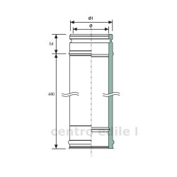 DOUBLE WALL STAINLESS STEEL CHIMNEY