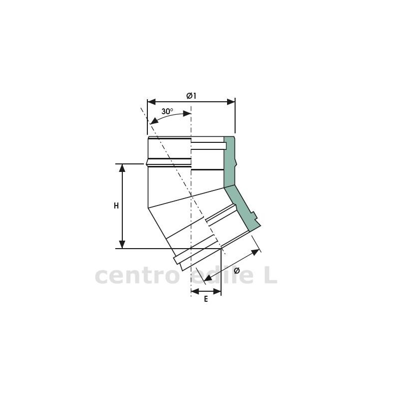 CANNA FUMARIA ACCIAIO INOX diametro mm 80 lunghezza 1000