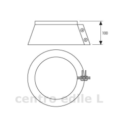 CANNA FUMARIA ACCIAIO INOX diametro mm 80 lunghezza 1000