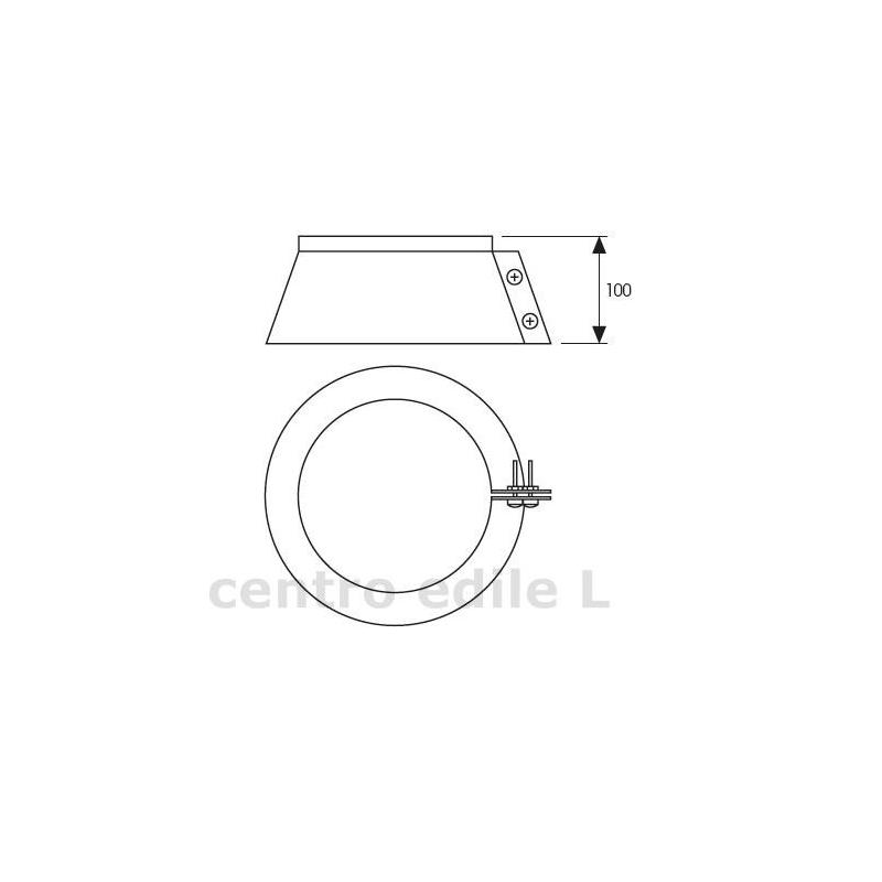 CANNA FUMARIA ACCIAIO INOX diametro mm 80 lunghezza 1000