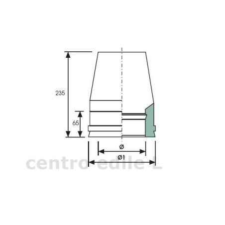 CANNA FUMARIA INOX DOPPIA PARETE aria aria term. cono