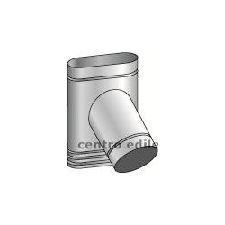 CANNA FUMARIA d. 350 OVALE ACCIAIO INOX AISI 316