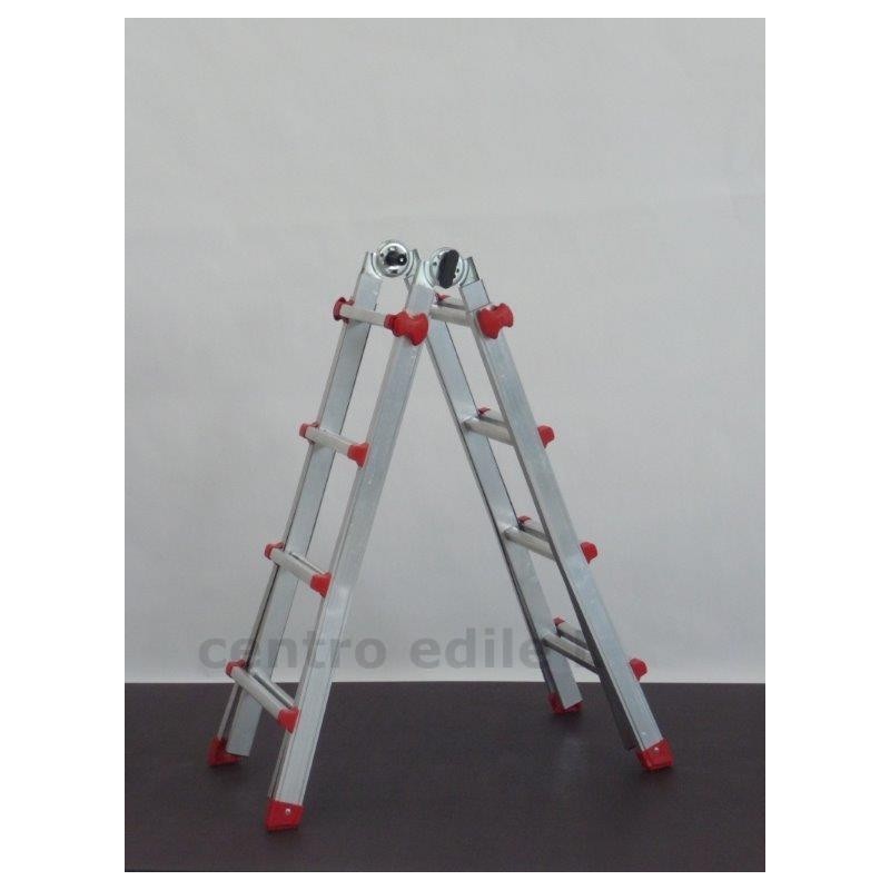 SCALA TELESCOPICA APRIBILE 100 kg IN ALLUMINIO ECO SCALA TELESCOPICA APRIBILE 100 kg IN ALLUMINIO ECO