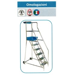 SCALA A CASTELLO IN ALLUMINIO