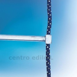 SCALA IN CORDA DI NYLON E GRADINI IN ALLUMINIO