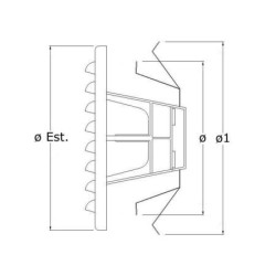 GRIGLIA DI AERAZIONE IN ACCIAIO INOX dimensioni