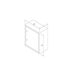 CASSETTA PER CONTATORE GAS CON GUARNIZIONE dimensioni