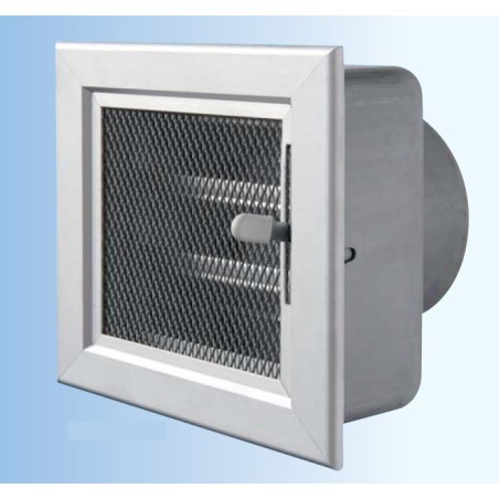 GRIGLIA DI VENTILAZIONE REGOLABILE ALLUMINIO CON RETE