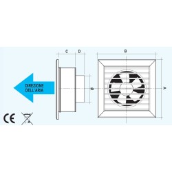 GRIGLIA CON ELETTRO VENTOLA PER CAMINI 