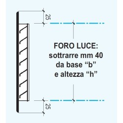 GRIGLIA DI PRESA ARIA CON ALETTE OBLIQUE