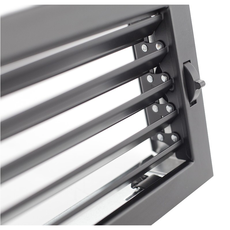 ADJUSTABLE ALUMINIUM VENTILATION GRID WITH SPRING