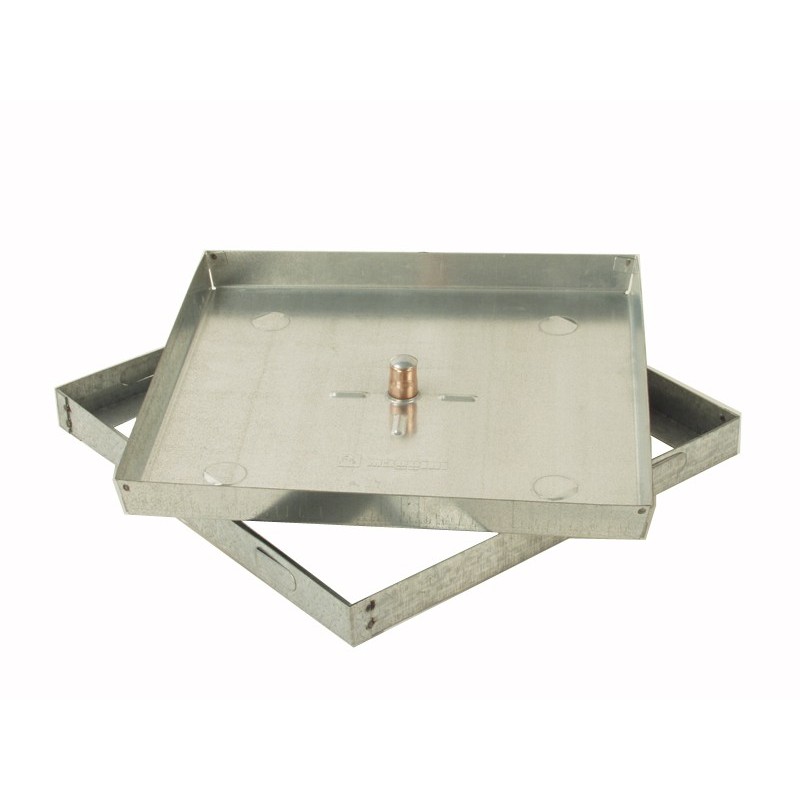 SELLO DE BOCA PUERTA DE PISO acero galvanizado h. 5 cm