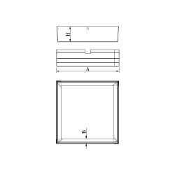 SIGILLO CHIUSINO PORTA PAVIMENTO acciaio zincato h. cm 8
