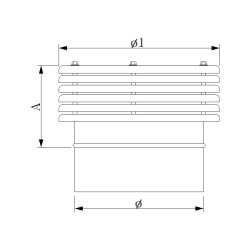 COMIGNOLO LAMELLARE PER CANNA FUMARIA INOX 