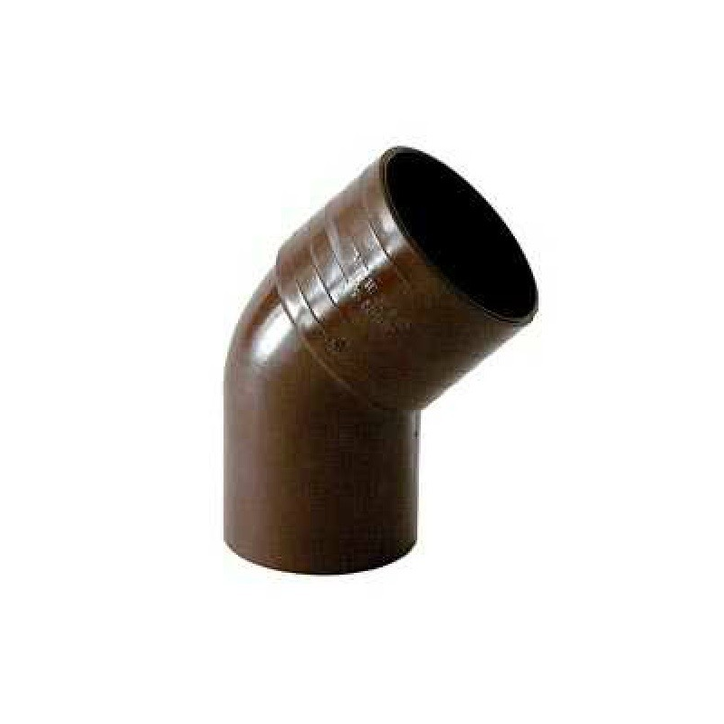 CURVE OPEN FOR RAIN IN DESCENDING PVC BROWN