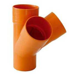 JOINT THREE WAY FOR PIPE PVC ORANGE