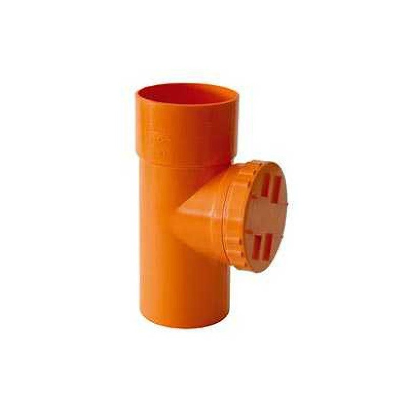 ISPEZIONE LINEARE GIUNTO PER TUBO IN PVC ARANCIO