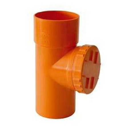 ISPEZIONE LINEARE GIUNTO PER TUBO IN PVC ARANCIO