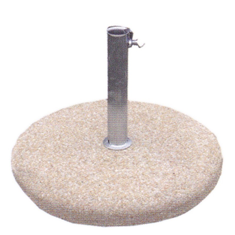 PORTA OMBRELLONI IN SASSO LAVATO CON TUBO IN ACCIAIO