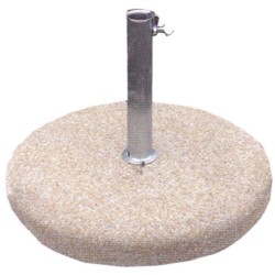 PORTA OMBRELLONI IN SASSO LAVATO CON TUBO IN ACCIAIO